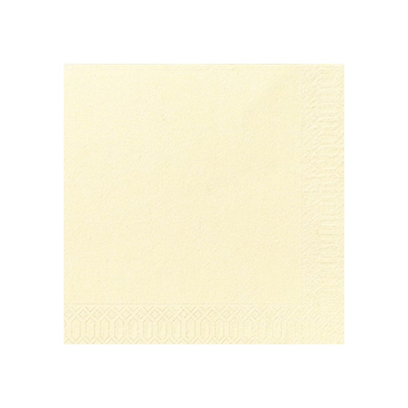 Serviettes Duni 40x40 - 2 plis - Buttermilk - 125 pcs